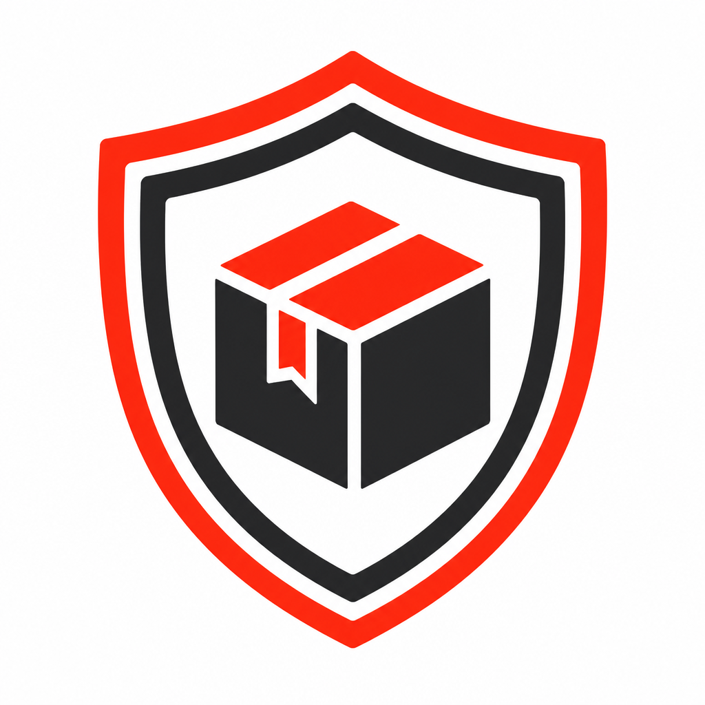 Shipping protection shield icon