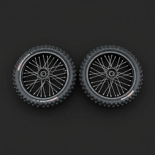 Tuttio Soleil 01 & Yozma IN10 Complete 17/14" PitBike Wheelset.
